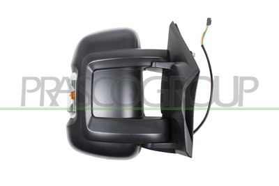 ESPEJO DERECHO-ELECTRICO-NEGRO-TERMICO-CON PILOTO-BRAZO CORTO-BOMBILLA 16W-8 PINES