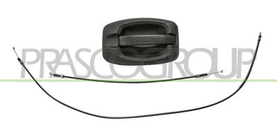 MANILLA PUERTA TRASERA DERECHA/IZQUIERDA-EXTERIOR-NEGRA-CON CABLE