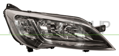 OPTICA DERECHA H7+H7 ELECTRICA-CON MOTOR-NEGRA