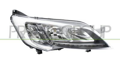 OPTICA DERECHA H7+H7 ELECTRICA-CON MOTOR-CON LUZ DE GIRO-LED-CROMADA