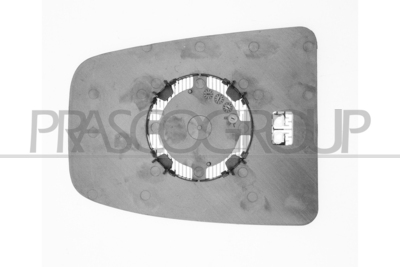 CRISTAL+SOPORTE SUPERIOR IZQUIERDO-TERMICO-CONVEXO/CROMADO