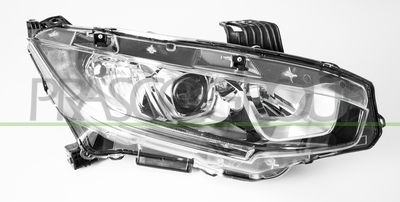 OPTICA DERECHA H11+HB3 ELECTRICA-CON MOTOR-CON LUZ DIURNA-LED