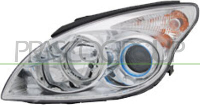 OPTICA IZQUIERDA H1+H7 ELECTRICA-SIN MOTOR-CROMADA