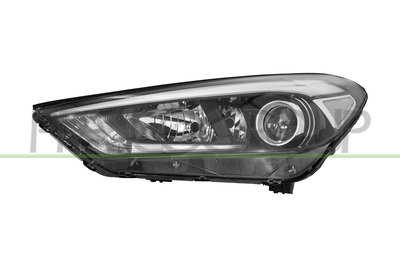 OPTICA IZQUIERDA H7+H7+H7 ELECTRICA-CON MOTOR-CON LUZ DIURNA-LED-NEGRA