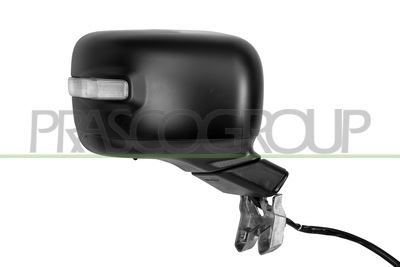 ESPEJO DERECHO ELECTRICO-NEGRO-TERMICO-CON SONDA-CON PILOTO-CONVEXO/CROMADO-8 PINS
