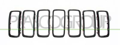 KIT MOLDURAS REJILLA-NEGRA-BRILLANTE MOD. ALTITUDE (7 PCS)