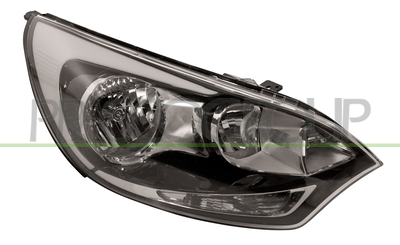 OPTICA DERECHA H1+H1 ELECTRICA-SIN MOTOR-NEGRA-7 PINES