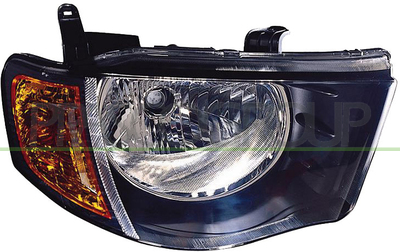 OPTICA DERECHA H4 MANUAL-PILOTO AMBAR CABINA DOBLE