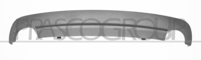 SPOILER PARACHOQUES TRASERO-NEGRO-CON ESCAPE DOBLE REDONDO - MOD. AMG
