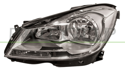 OPTICA IZQUIERDA H7+H7 ELECTRICA-CON MOTOR-CROMADA
