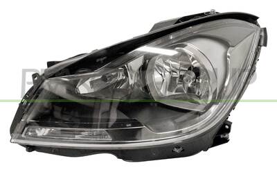 OPTICA IZQUIERDA H7+H7 ELECTRICA-CON MOTOR-NEGRA