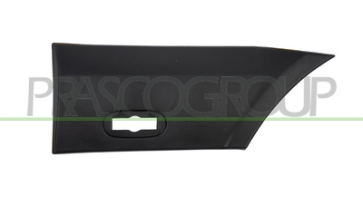 MOLDURA ALETA TRASERA IZQUIERDA-PARTE DELANTERA-NEGRA-GRANULADA-CON CLIPS-CON AGUJERO LUZ DE GALIBO