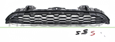 REJILLA NEGRA CON MOLDURA CROMADA MOD. COOPER S