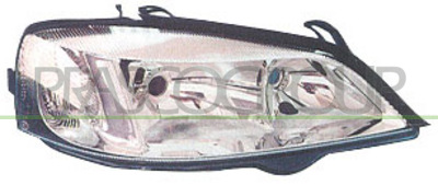 OPTICA DERECHA H7+HB3 ELECTRICA-SIN MOTOR-CROMADA MOD. > 01