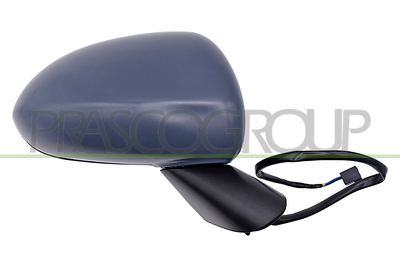 ESPEJO DERECHO-ELECTRICO-IMPRIMADO-CON BRAZO NEGRO-CONVEXO-3 PINES
