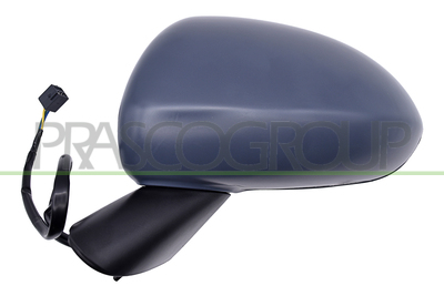 ESPEJO IZQUIERDO-ELECTRICO-IMPRIMADO-CON BRAZO NEGRO-ASFERICO-3 PINES