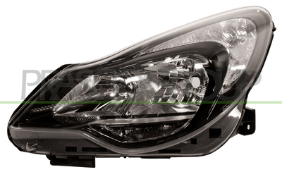 OPTICA IZQUIERDA H7+H1 ELECTRICA-CON MOTOR-NEGRA