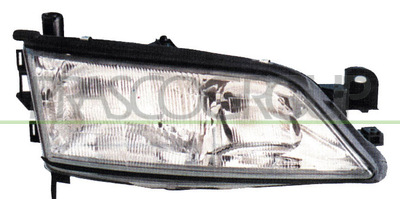 Optica derecha h7+h1 electrica-sin motor (montaje valeo)