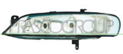 OPTICA DERECHA H7+H7 MANUAL/ELECTRICA-SIN MOTOR