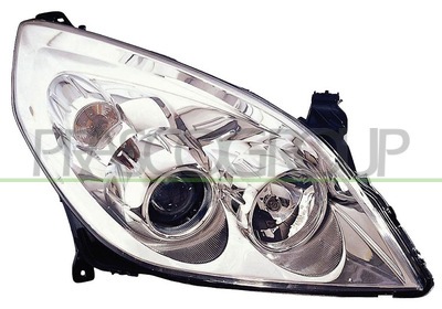 OPTICA DERECHA H1+H7 ELECTRICA-CON MOTOR-CROMADA