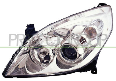 OPTICA IZQUIERDA H1+H7 ELECTRICA-CON MOTOR-CROMADA