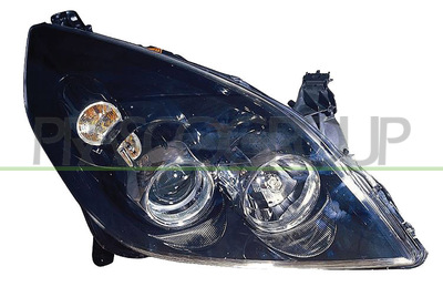 OPTICA DERECHA H7+H1 ELECTRICA-CON MOTOR-NEGRA