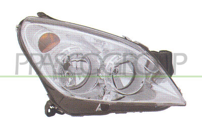 OPTICA IZQUIERDA H1+H7-ELECTRICA-CON MOTOR-CROMADA