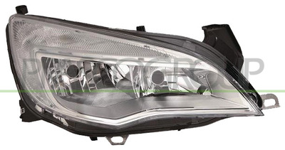 OPTICA DERECHA H7+H7 ELECTRICA-CON MOTOR-CROMADA