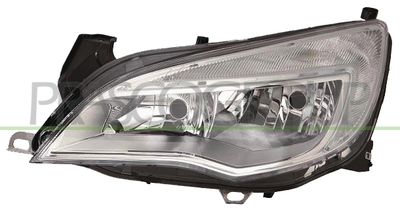 OPTICA IZQUIERDA H7+H7 ELECTRICA-CON MOTOR-CROMADO
