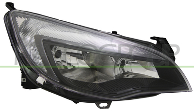 OPTICA DERECHA H7+H7 ELECTRICA-CON MOTOR-NEGRA