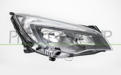 OPTICA DERECHA H7+H7 ELECTRICA-CON MOTOR-NEGRA