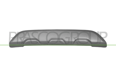 MOLDURA PARACHOQUES TRASERO-CENTRAL-PLATA