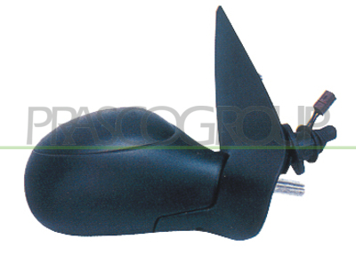 ESPEJO DERECHO-MECANICO-NEGRO-CONVEXO/CROMADO