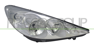 OPTICA DERECHA H1+H7 ELECTRICA-CON MOTOR-CROMADA