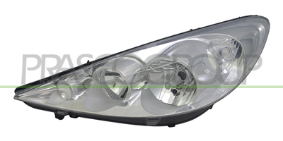 OPTICA IZQUIERDA H1+H7 ELECTRICA-CON MOTOR-CROMADA