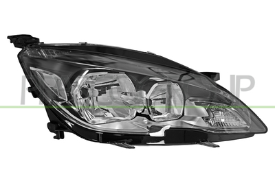OPTICA DERECHA H7+HB3 ELECTRICA-CON MOTOR-NEGRA