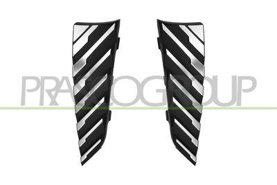 KIT MOLDURAS PARACHOQUES TRASERO-NEGRO-GRANULADO-(DERECHA/IZQUIERDA)