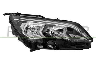 OPTICA DERECHA H7+HB3 ELECTRICA-CON MOTOR-CON LUZ DIURNA-LED