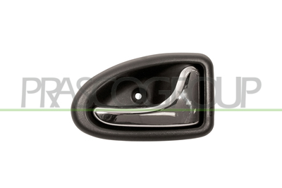 MANECILLA INTERIOR DELANTERA DERECHA  CON PALANCA CROMADA-ESCUDO NEGRO