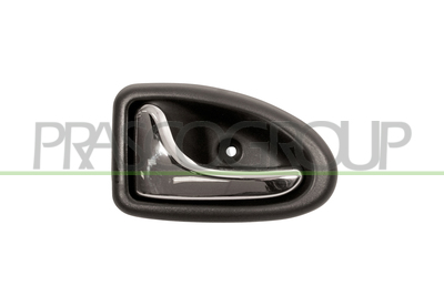 MANECILLA INTERIOR DELANTERA IZQUIERDA  CON PALANCA CROMADA-ESCUDO NEGRO