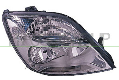 OPTICA DERECHA H7+H1 ELECTRICA-SIN MOTOR-CROMADA