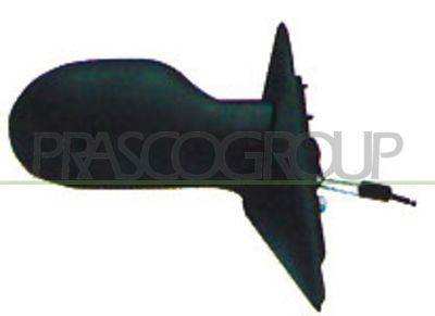 ESPEJO DERECHO ELECTRICO-NEGRO-TERMICO-CON SONDA-CONVEXO/CROMADO