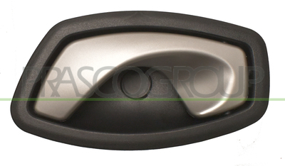 MANECILLA INTERIOR DELANTERA/TRASERA IZQUIERDA-CON PALANCA PLATA-ESCUDO NEGRO