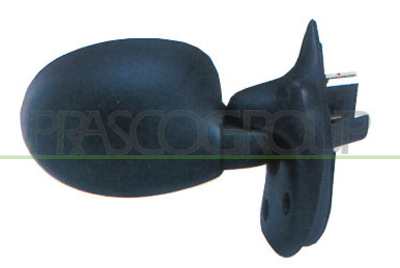 ESPEJO DERECHO ELECTRICO-NEGRO-CONVEXO/CROMADO