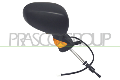 ESPEJO DERECHO-MECANICO-NEGRO-CON SONDA-CON PILOTO-CONVEXO 4H4P