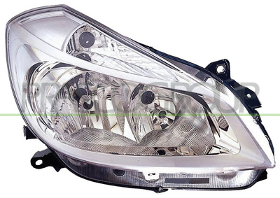 OPTICA DERECHA H7+H7 ELECTRICA-CON MOTOR-CROMADA