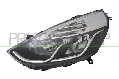 OPTICA IZQUIERDA H1+H7 ELECTRICA-CON MOTOR-NEGRA-BORDE CROMADO