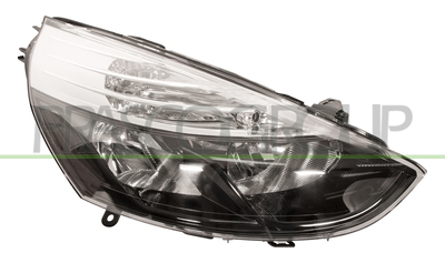 OPTICA DERECHA H1+H7 ELECTRICA-CON MOTOR-NEGRA - BORDE NEGRO