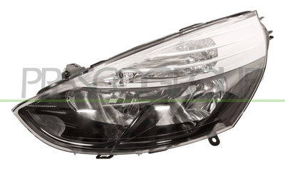 OPTICA IZQUIERDA H1+H7 ELECTRICA-CON MOTOR-NEGRA-BORDE NEGRO