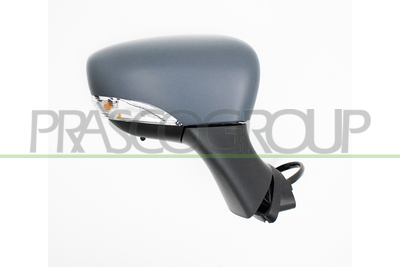 ESPEJO DERECHO ELECTRICO-TERMICO-IMPRIMADO-CON SONDA-CON PILOTO-CONVEXO/CROMADO